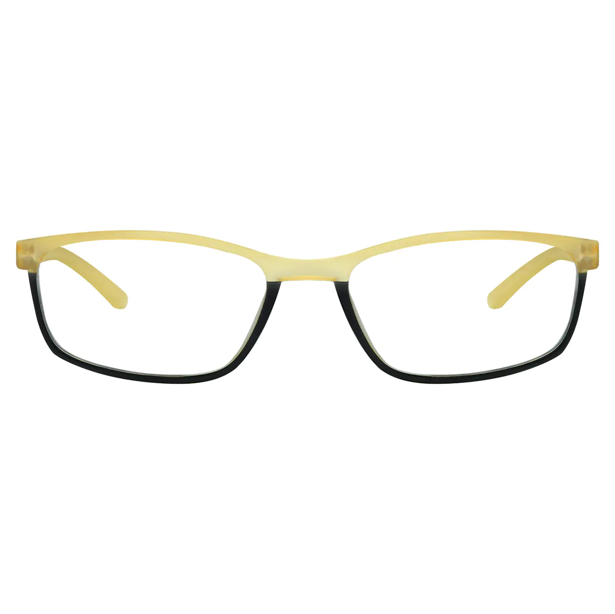 Rectangle Gradient Yellow Reading Glasses