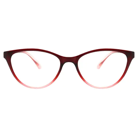 Square Red Reading Glasses