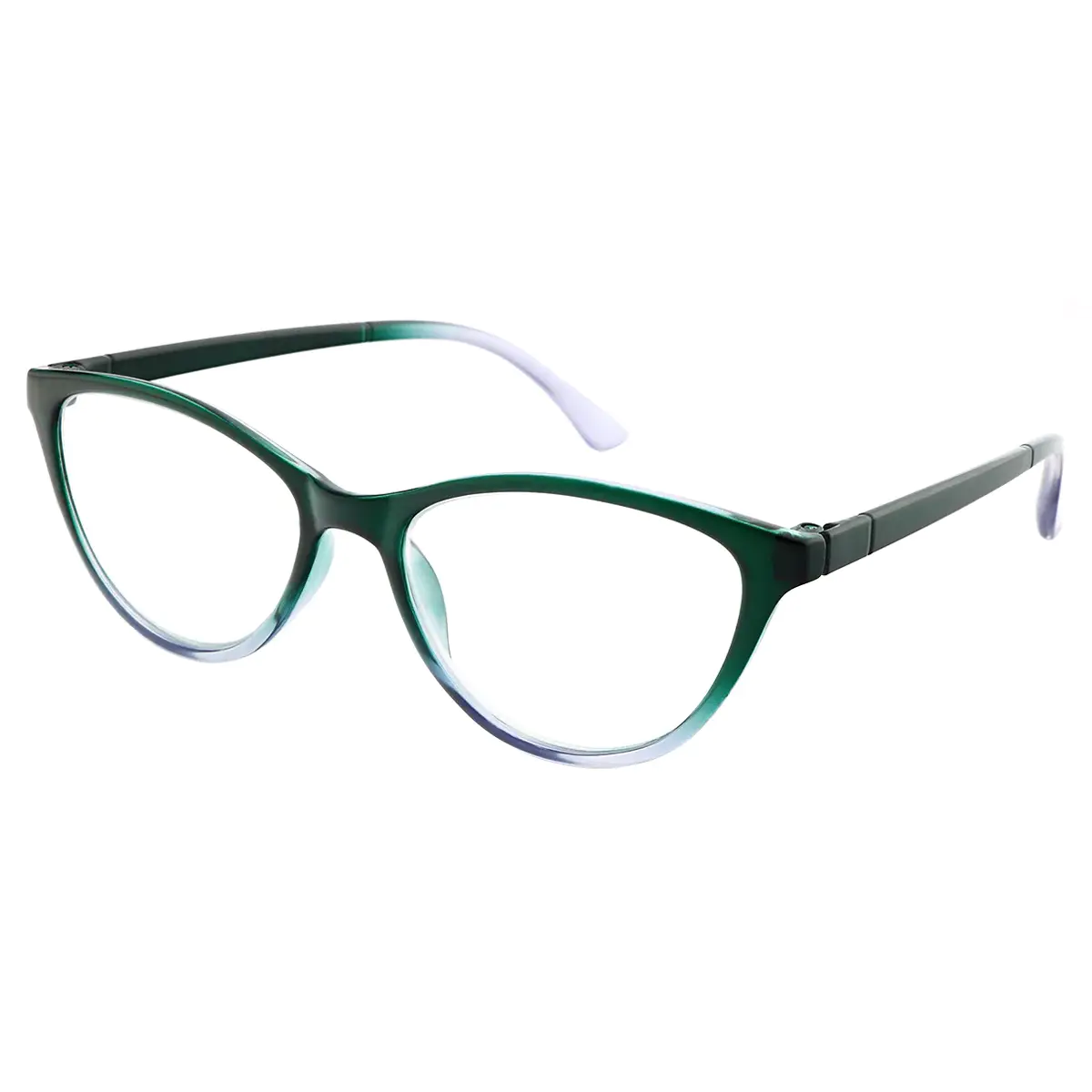 Square Green Reading Glasses