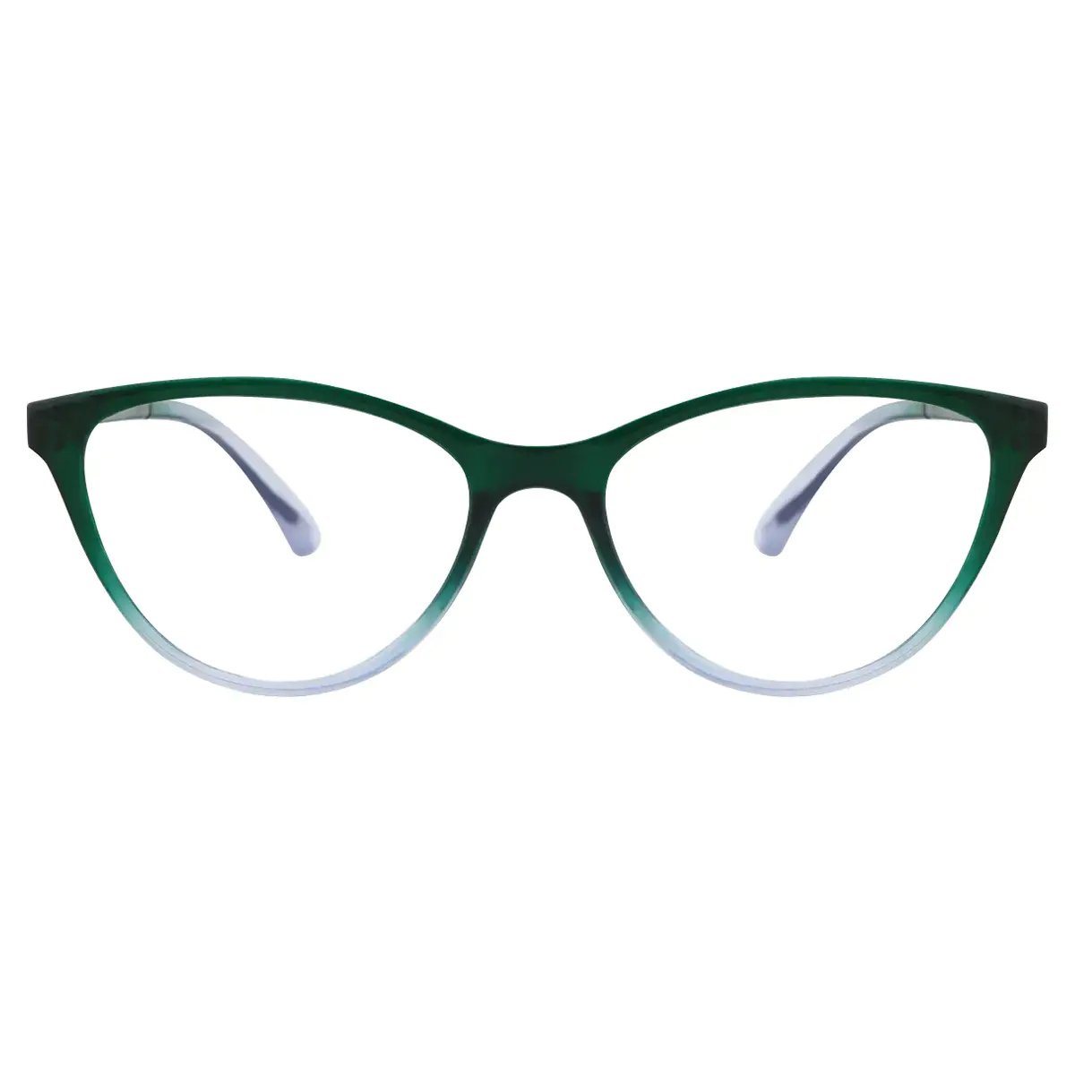 Square Green Reading Glasses