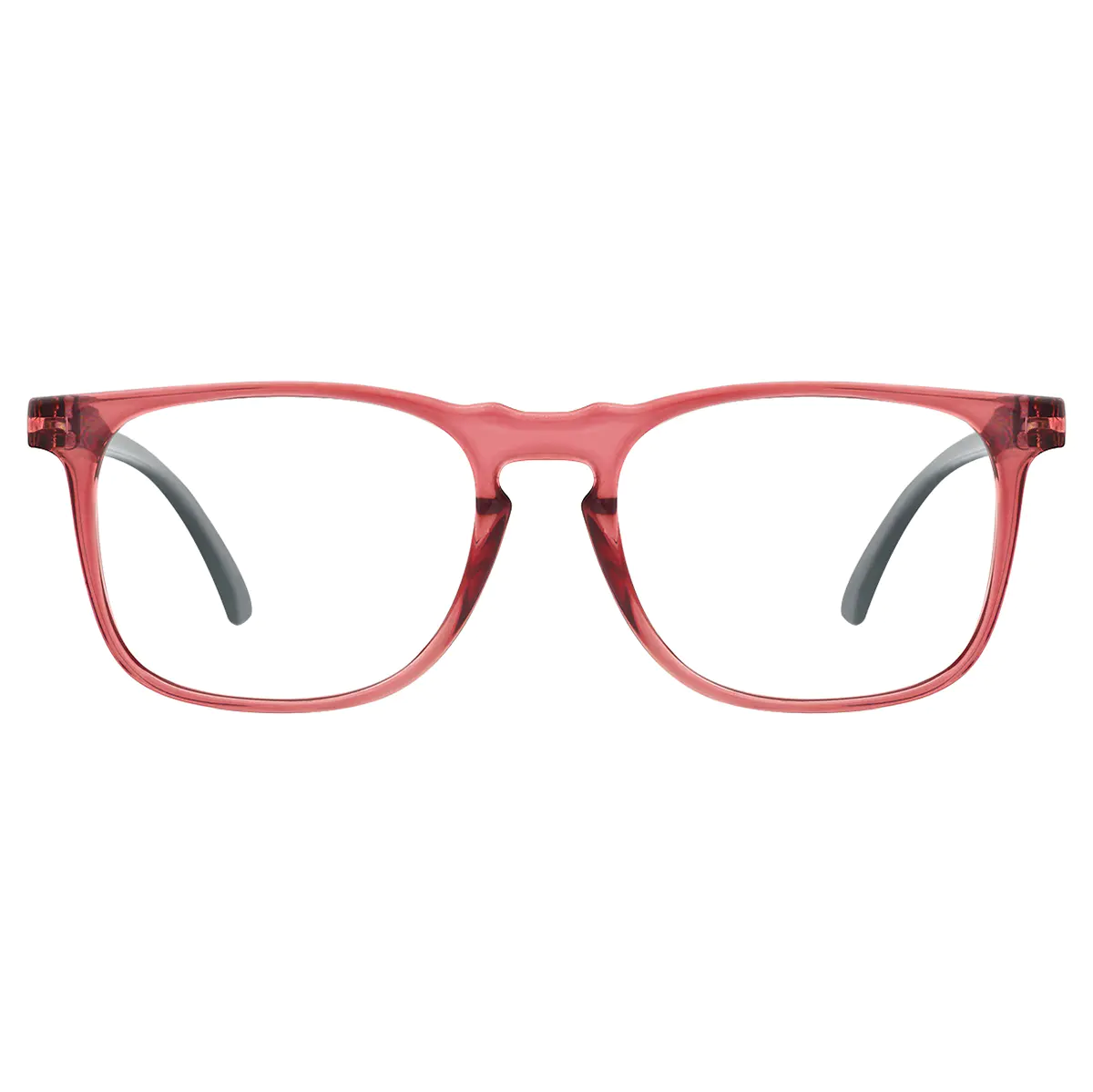 Square Red Reading Glasses