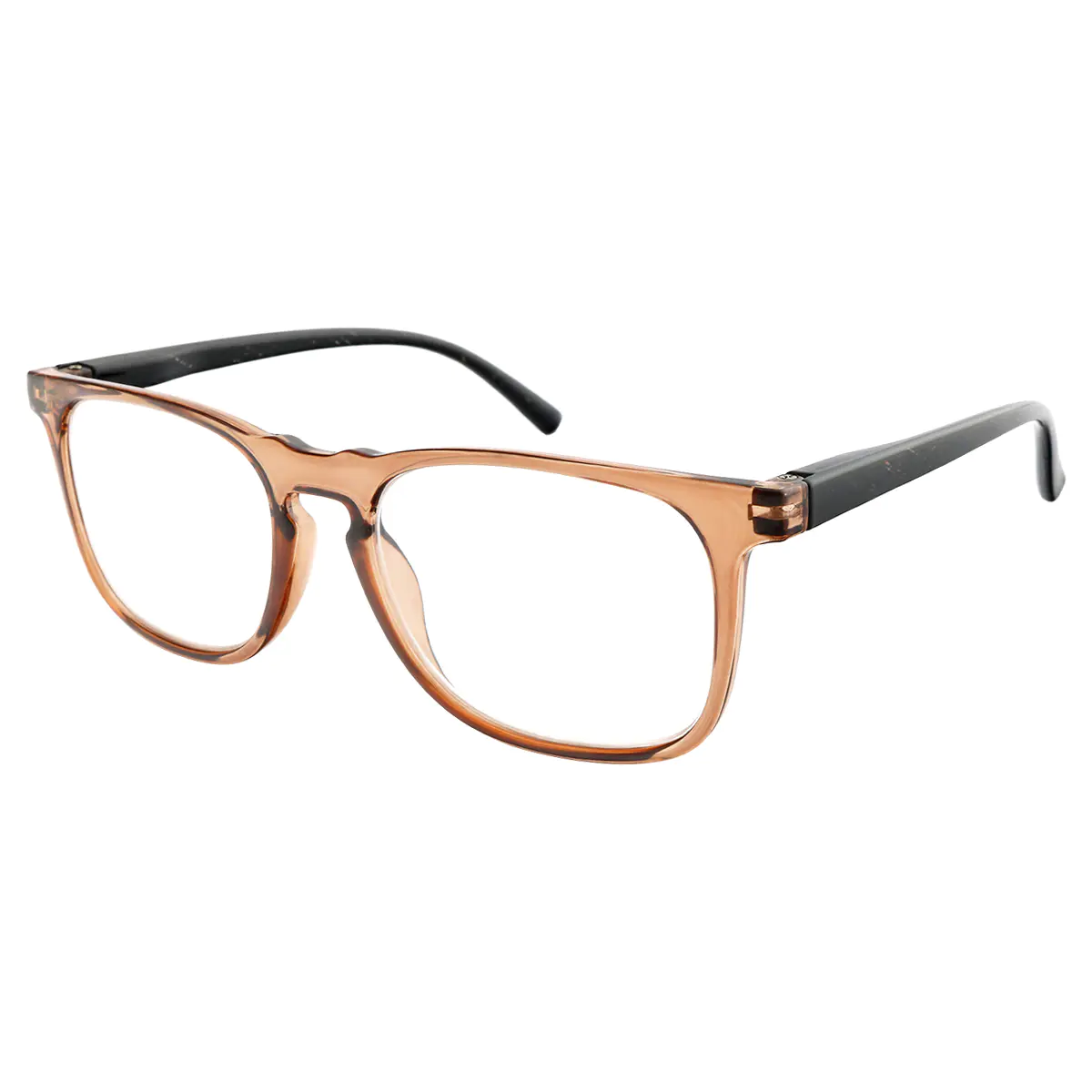 Square Brown Reading Glasses