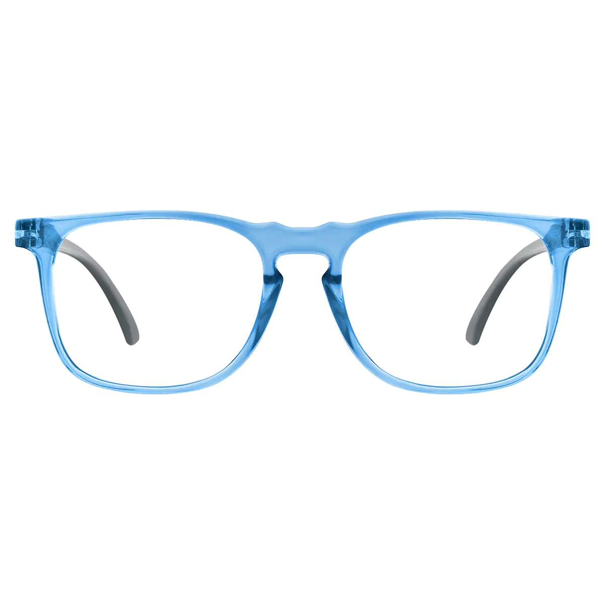 Square Blue Reading Glasses