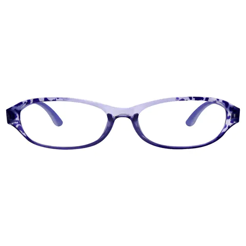 Oval Purple Reading Glasses