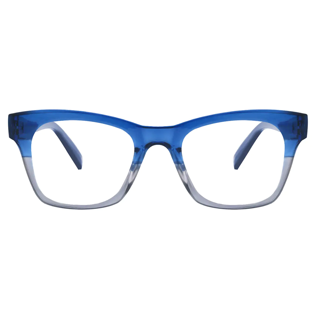 Rectangle Blue Reading Glasses