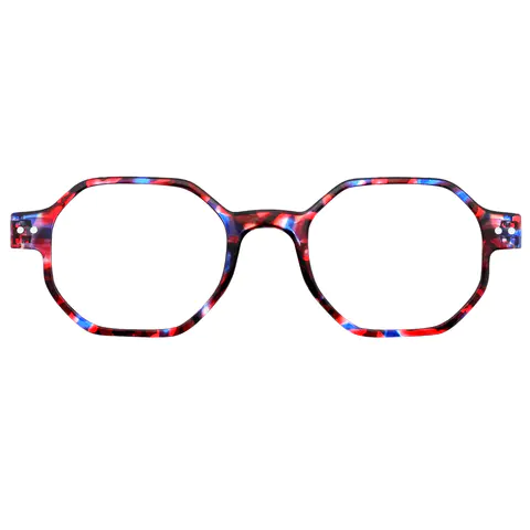 Geometric Tortoiseshell Reading Glasses