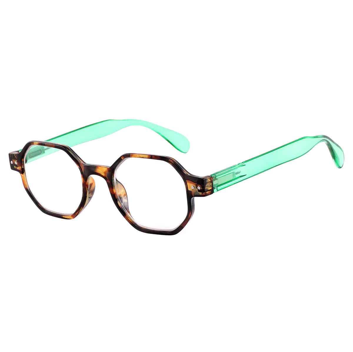 Geometric Tortoiseshell Reading Glasses