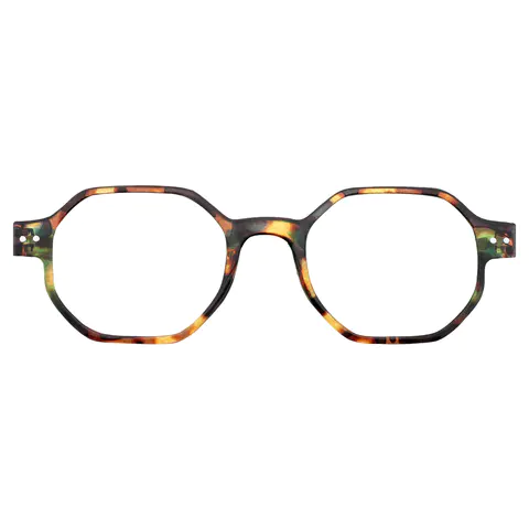 Geometric Tortoiseshell Reading Glasses