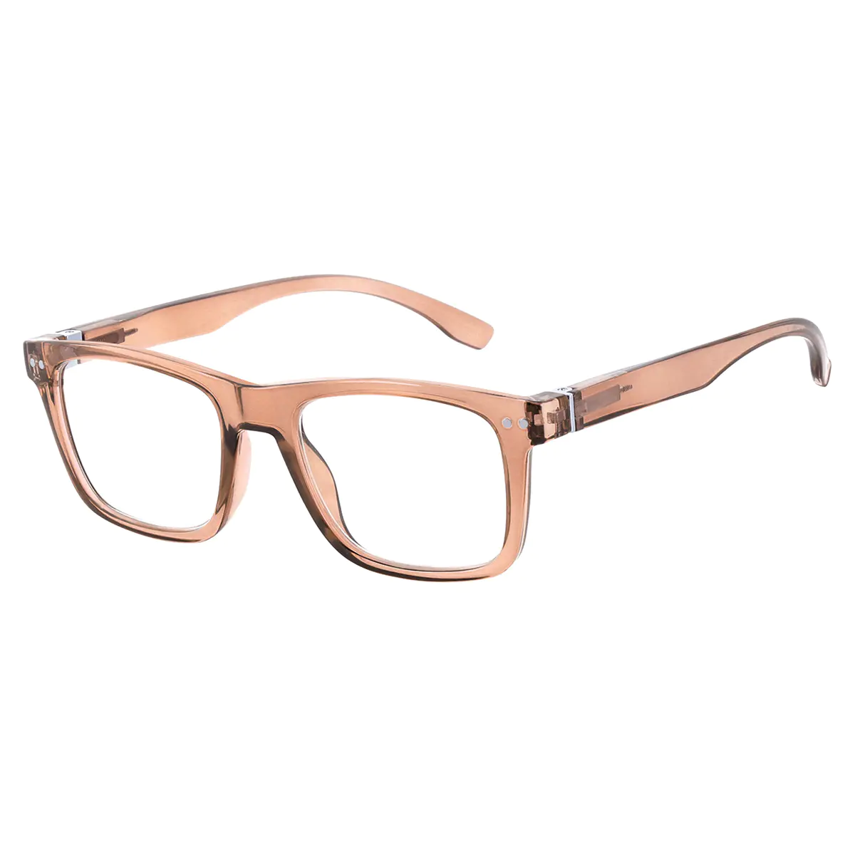 Square Brown Reading Glasses