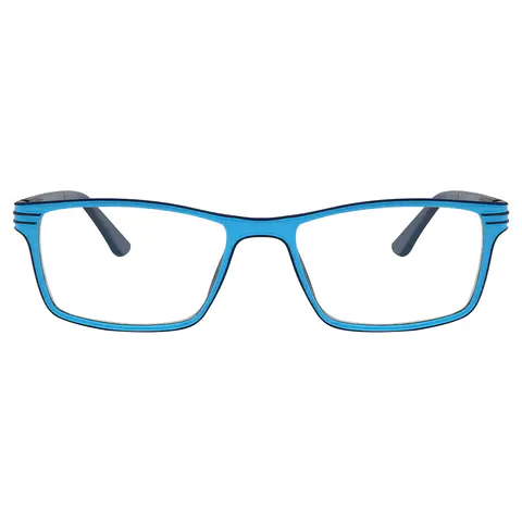 Rectangle Blue Reading Glasses