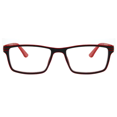 Rectangle Red Reading Glasses