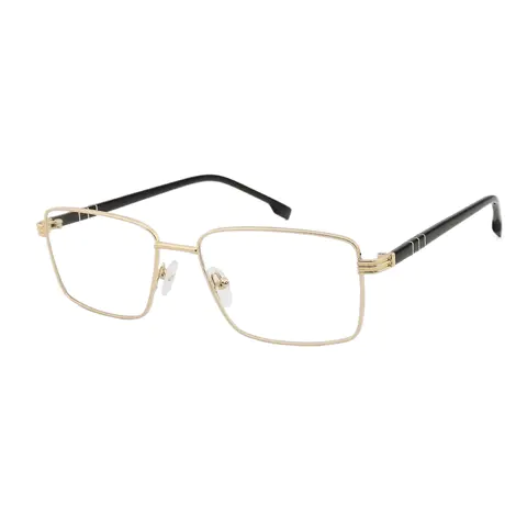 Rectangle Gold Eyeglasses