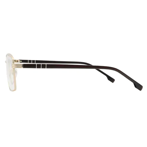 Rectangle Gold Eyeglasses