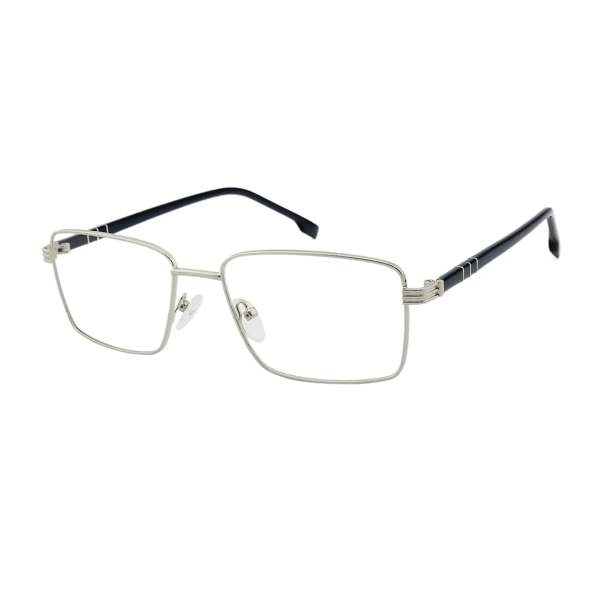 Rectangle Silver Eyeglasses