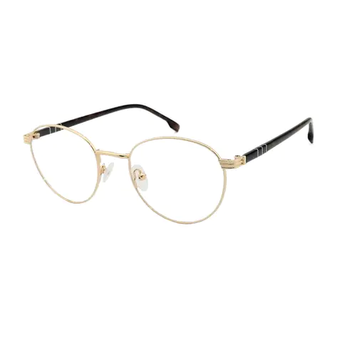 Oval Gold Eyeglasses