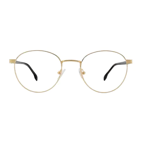 Oval Gold Eyeglasses