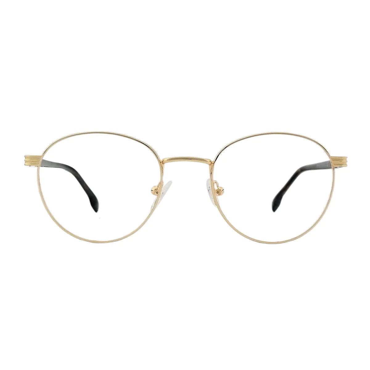 Oval Gold Eyeglasses