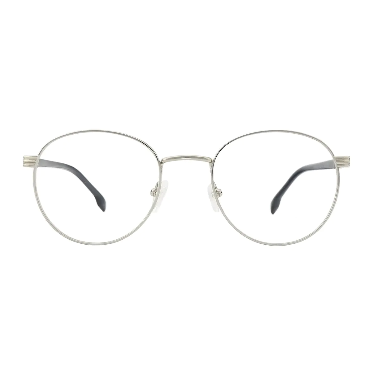 Oval Silver Eyeglasses