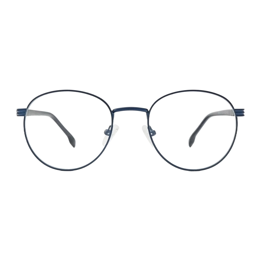 Oval Matte Blue Eyeglasses