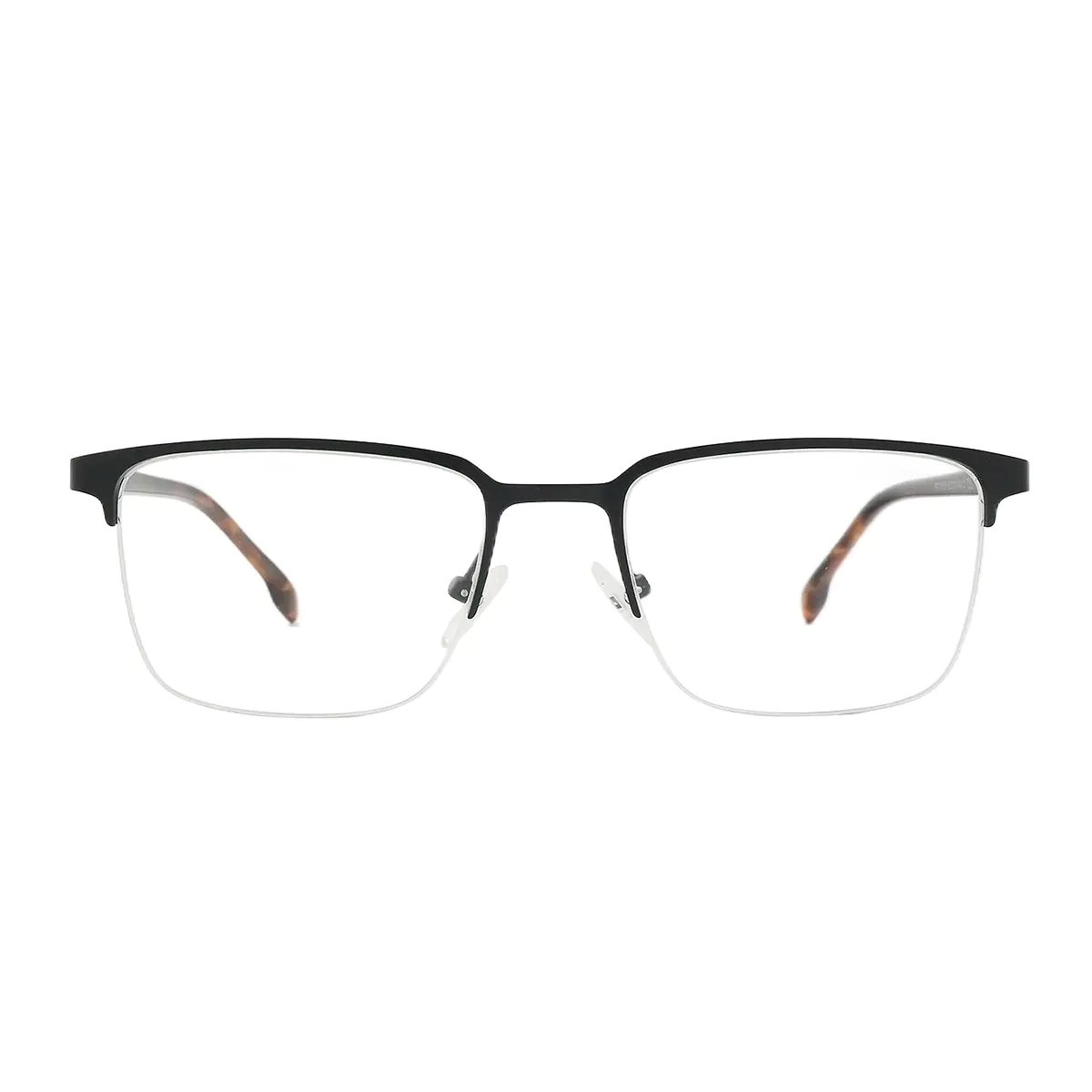 Rectangle Matte Black Eyeglasses