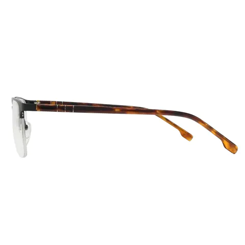 Rectangle Matte Black Eyeglasses