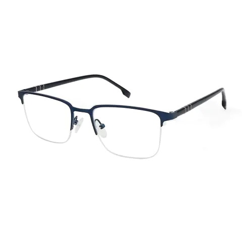 Rectangle Navy Blue Eyeglasses
