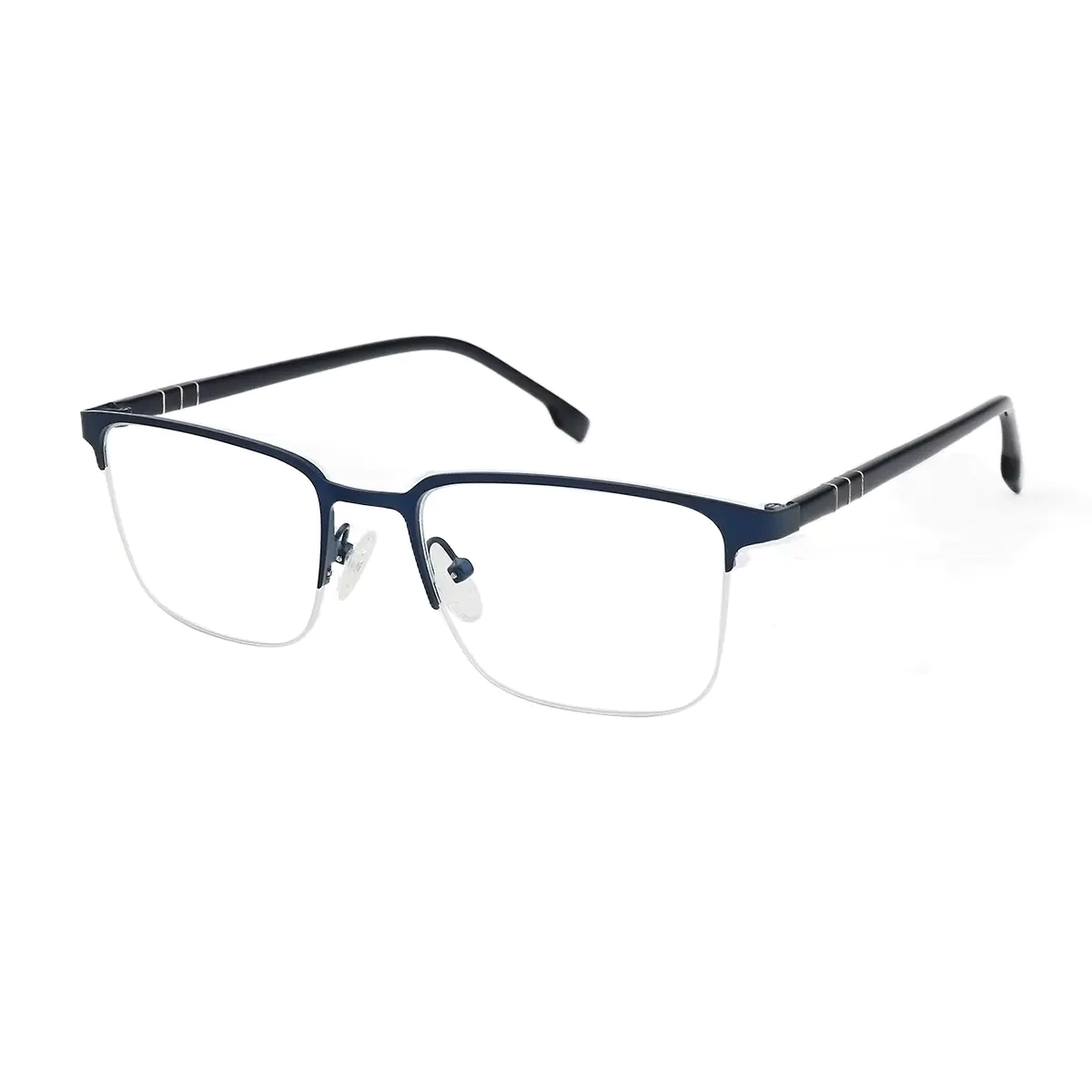 Rectangle Navy Blue Eyeglasses