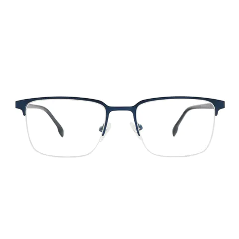 Rectangle Navy Blue Eyeglasses