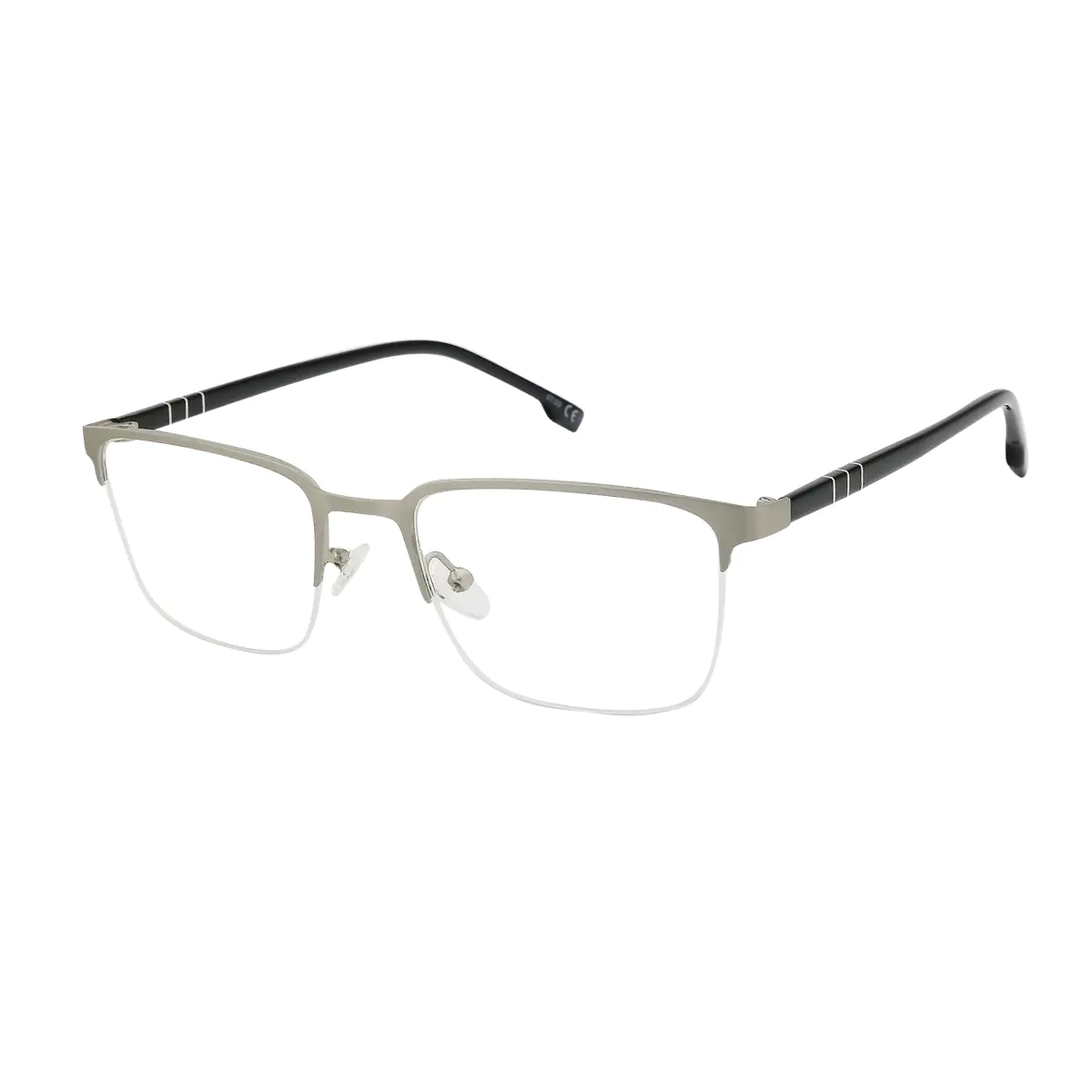 Rectangle Silver Eyeglasses