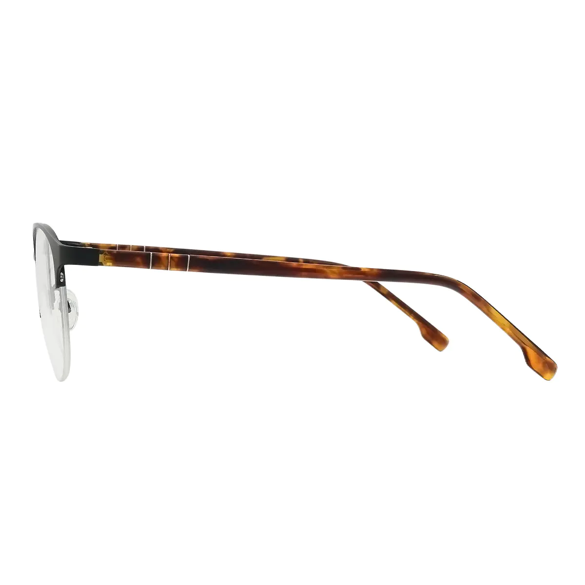 Oval Black/Tortoiseshell Eyeglasses