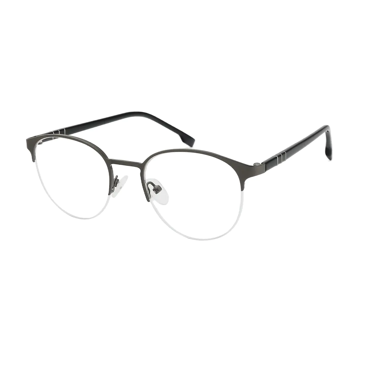 Oval Black Eyeglasses