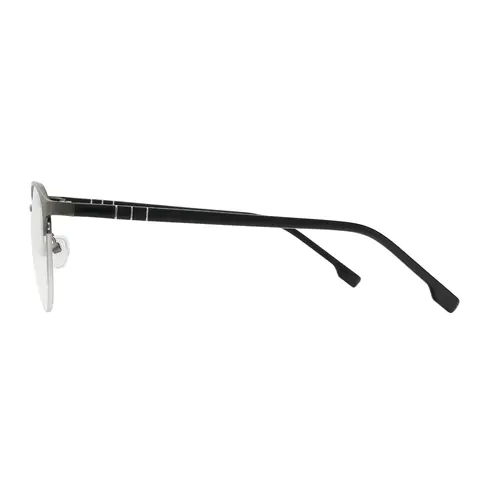 Oval Black Eyeglasses