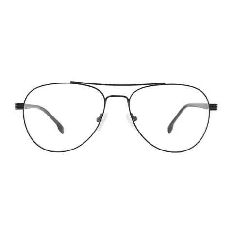 Aviator Matte Black Eyeglasses