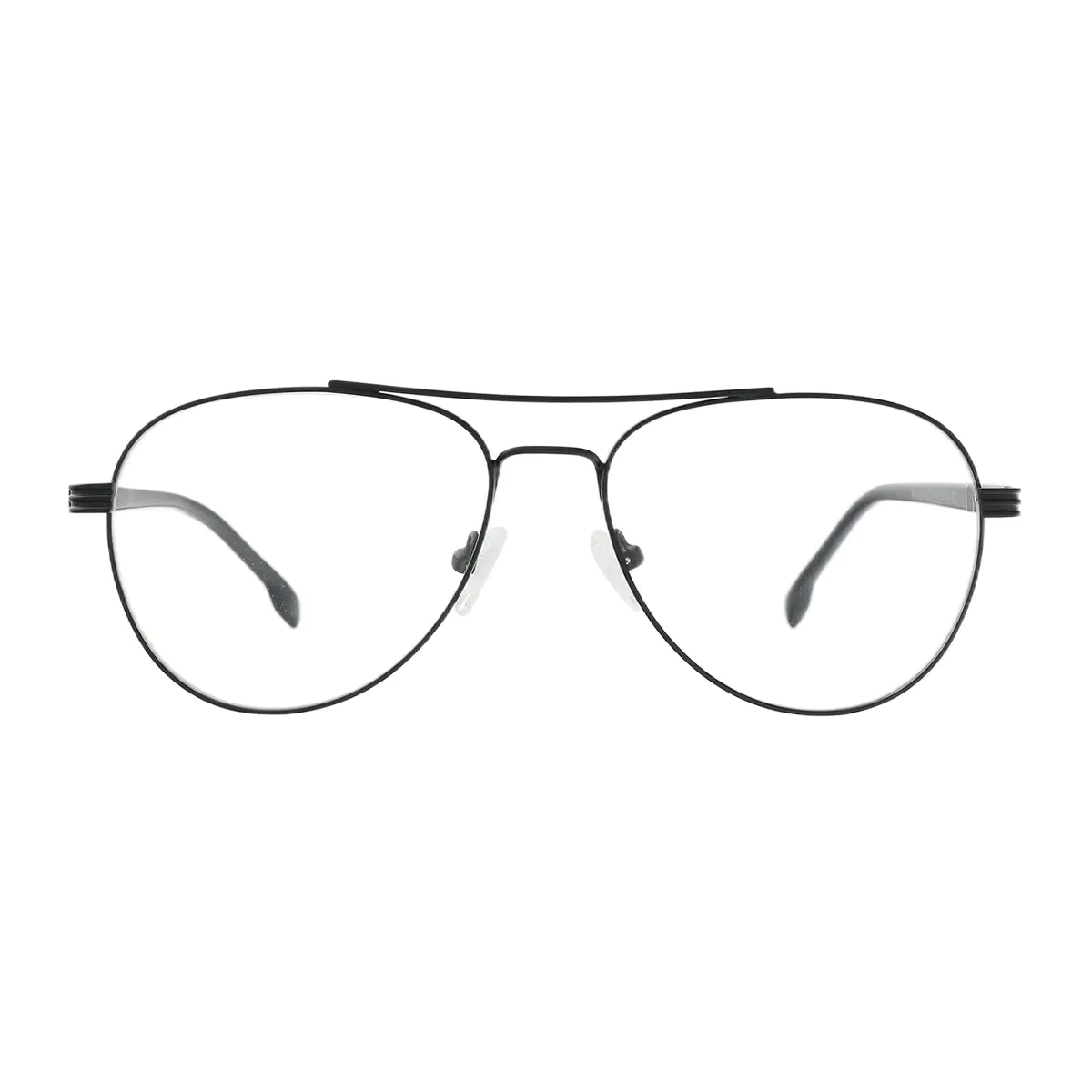 Aviator Matte Black Eyeglasses