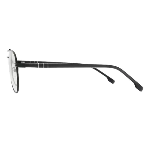 Aviator Matte Black Eyeglasses
