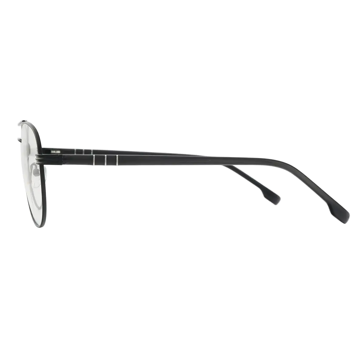 Aviator Matte Black Eyeglasses
