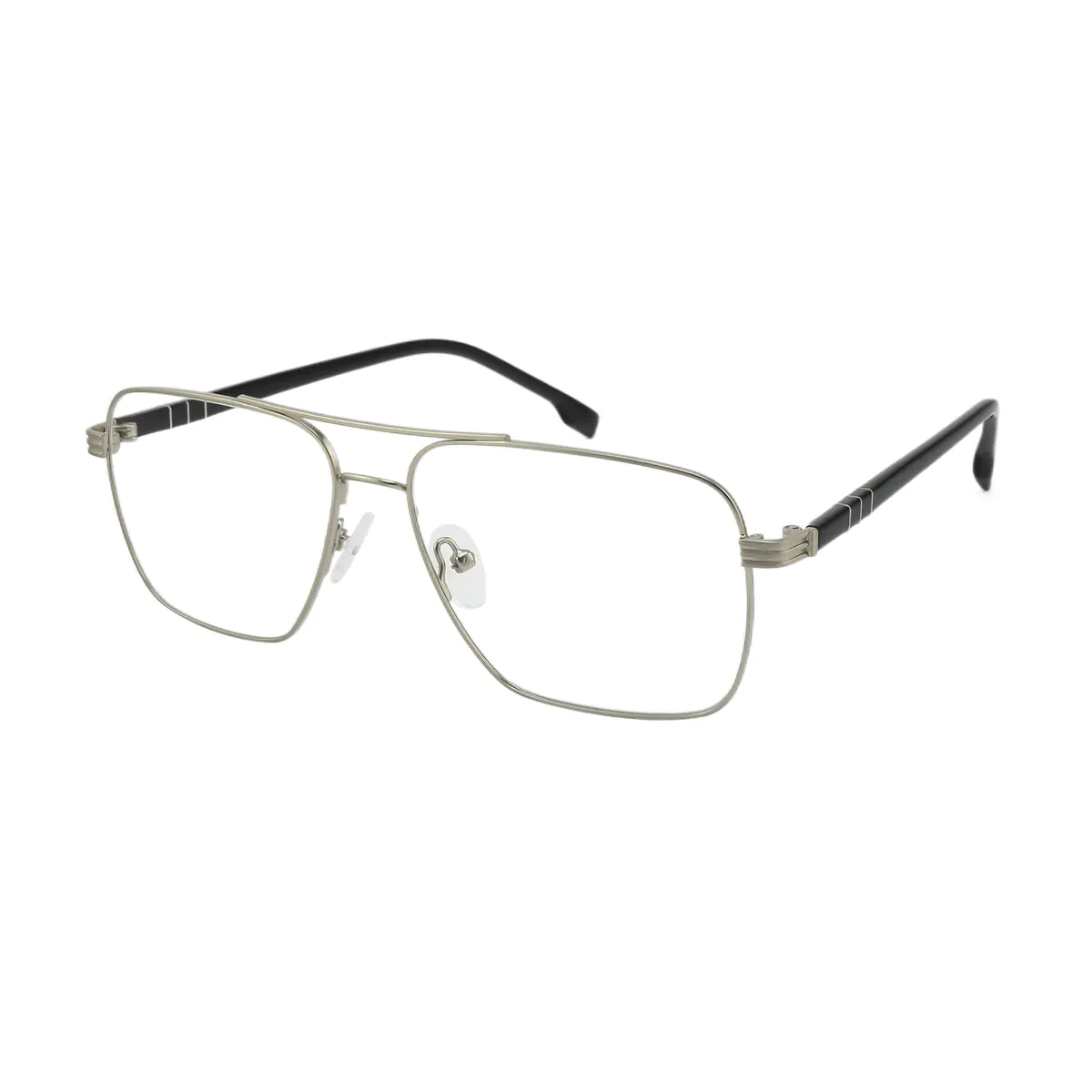 Rectangle Silver Eyeglasses