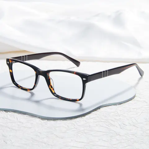 Rectangle Tortoiseshell Eyeglasses