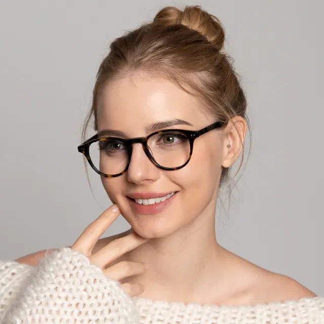Oval Tortoiseshell Eyeglasses