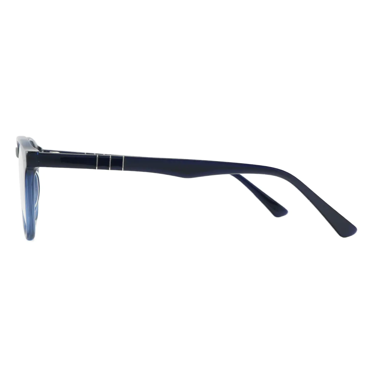 Oval Blue Eyeglasses