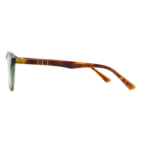 Oval Green Eyeglasses