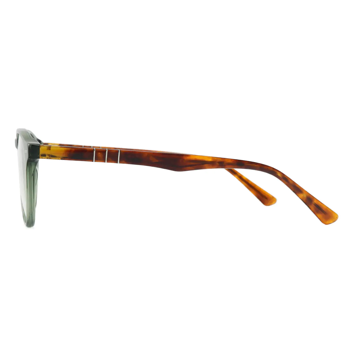 Oval Green Eyeglasses