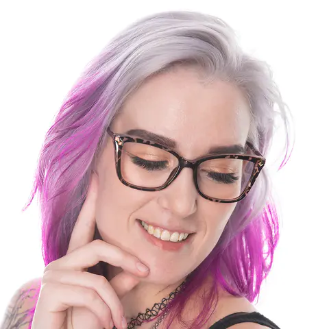 Rectangle Tortoiseshell Eyeglasses