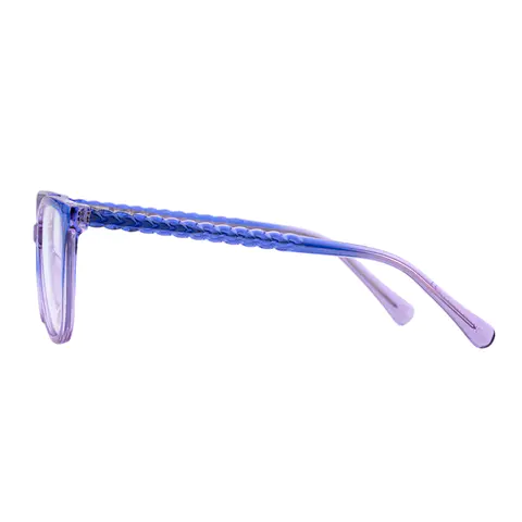 Square Purple Eyeglasses