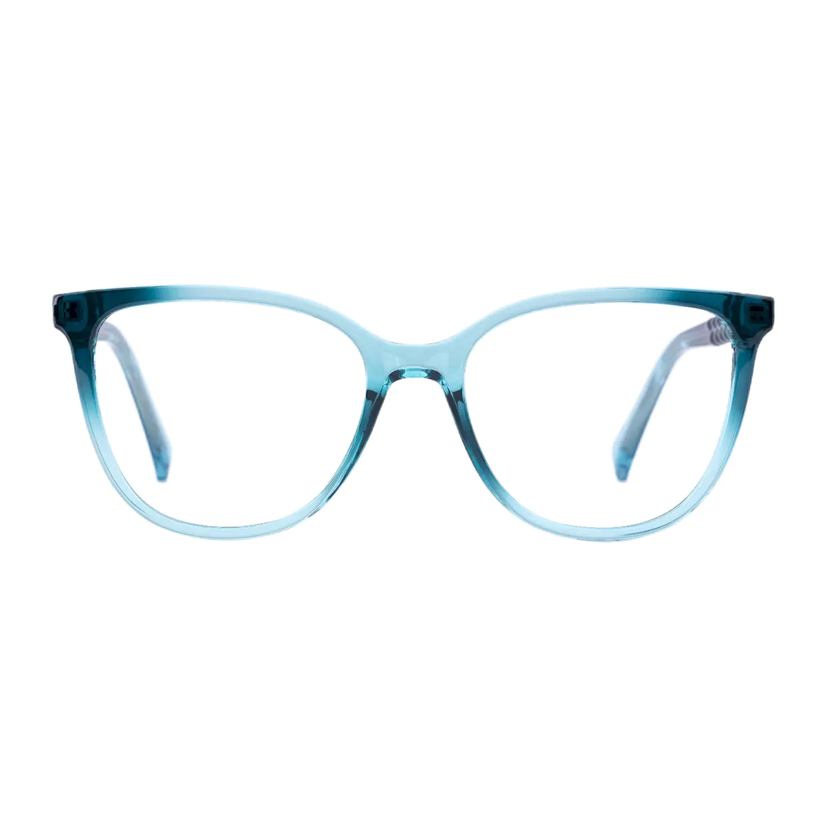 Square Gradient Green Eyeglasses