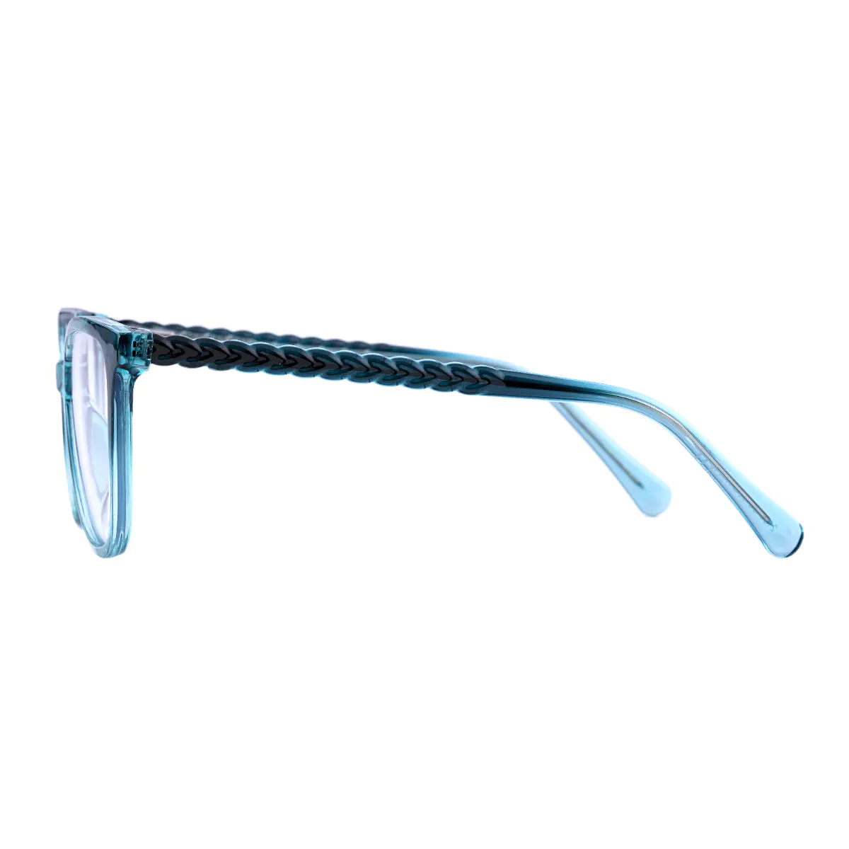 Square Gradient Green Eyeglasses