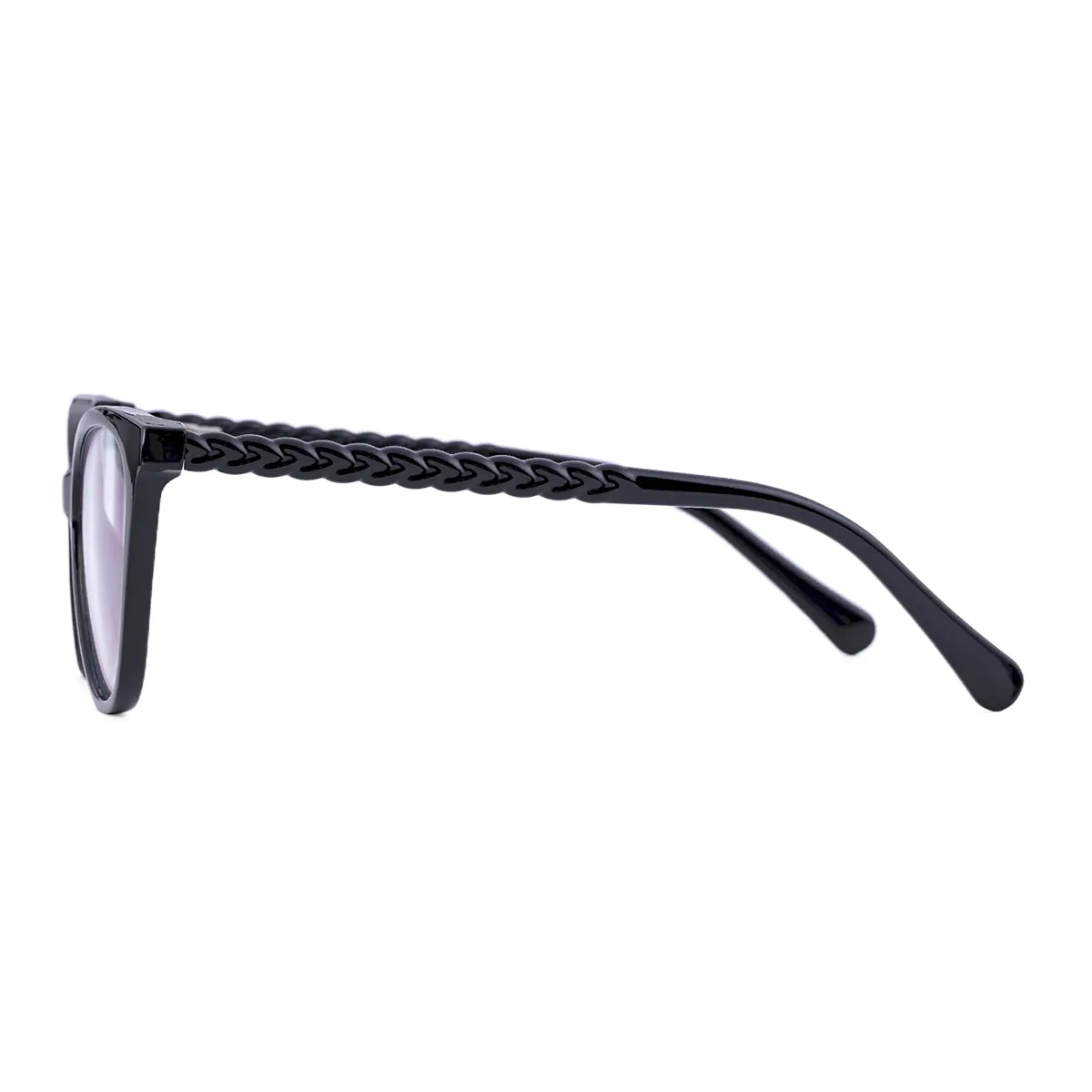 Oval Black Eyeglasses