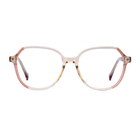 Geometric Cream Eyeglasses