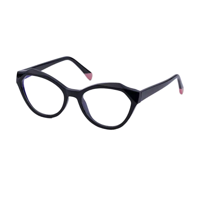 Geometric Black Eyeglasses