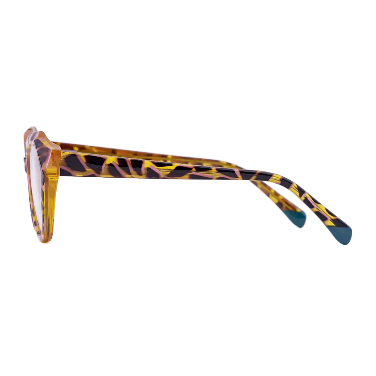 Geometric Tortoiseshell Eyeglasses